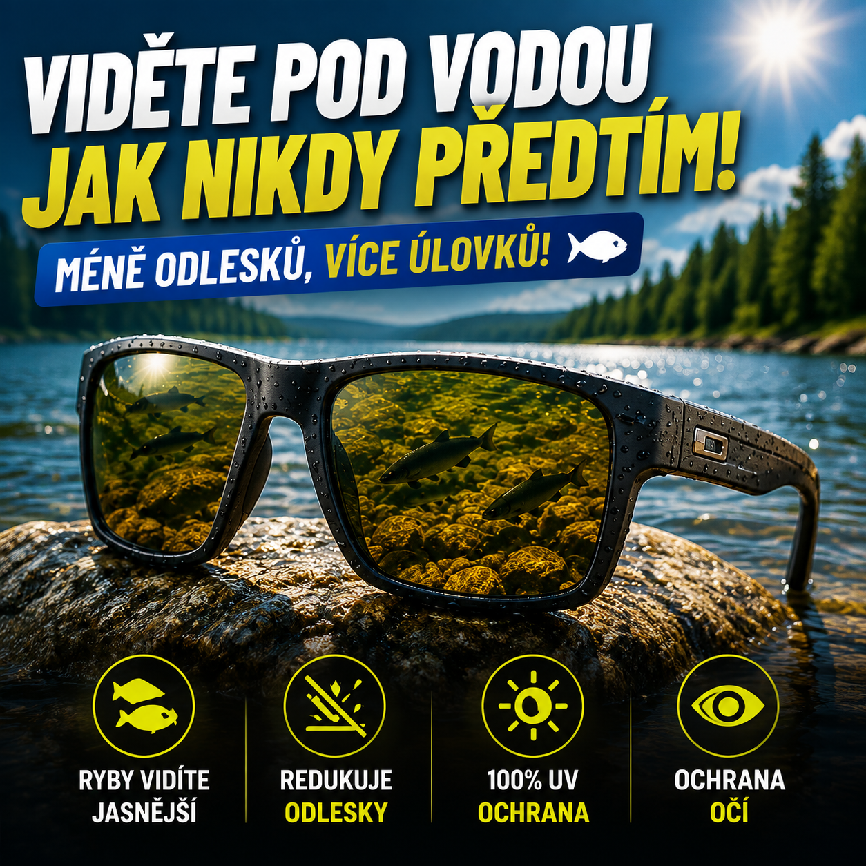 Polarizační Rybářské Brýle FishVision™