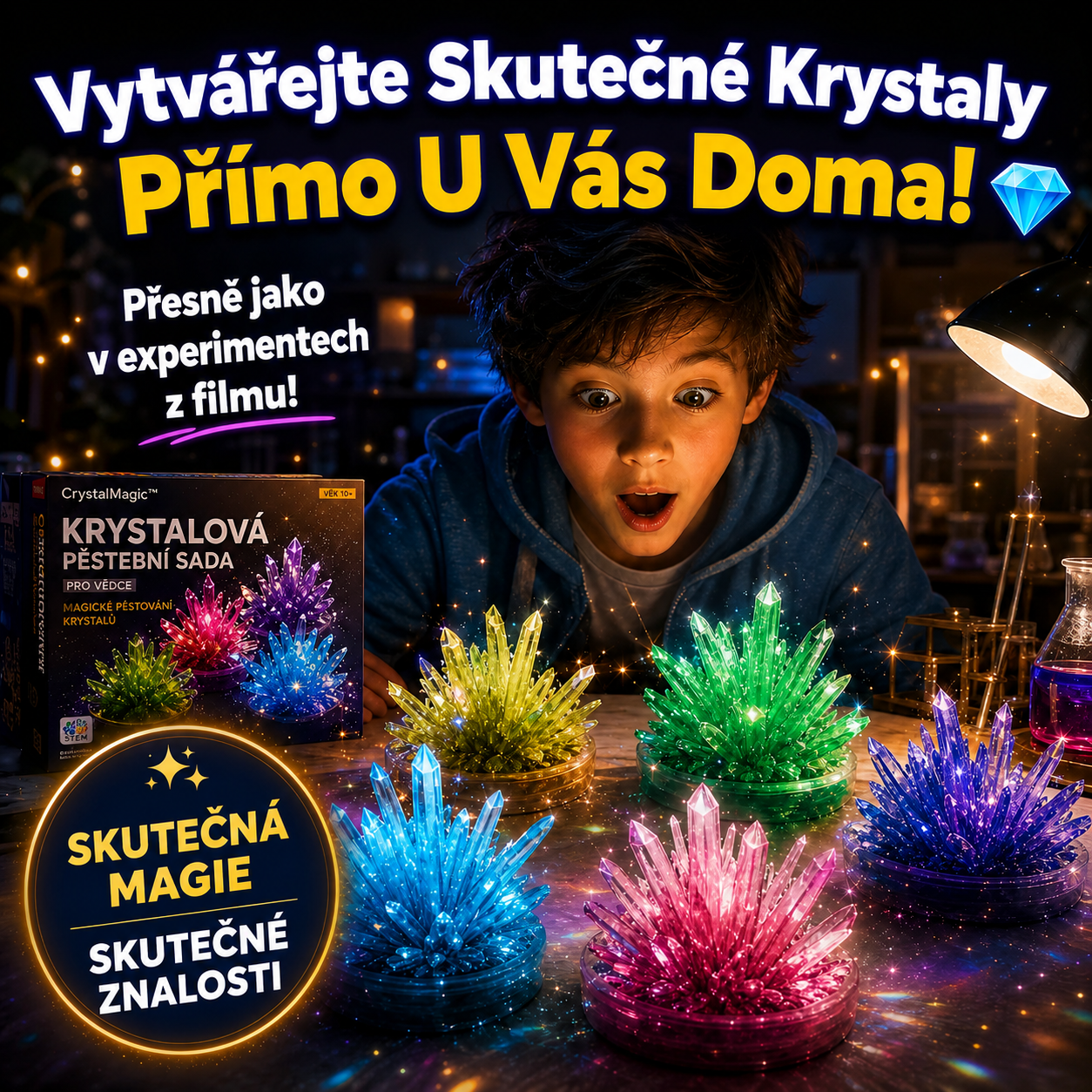 Vytvořte Skutečné Krystaly Doma – CrystalMagic™