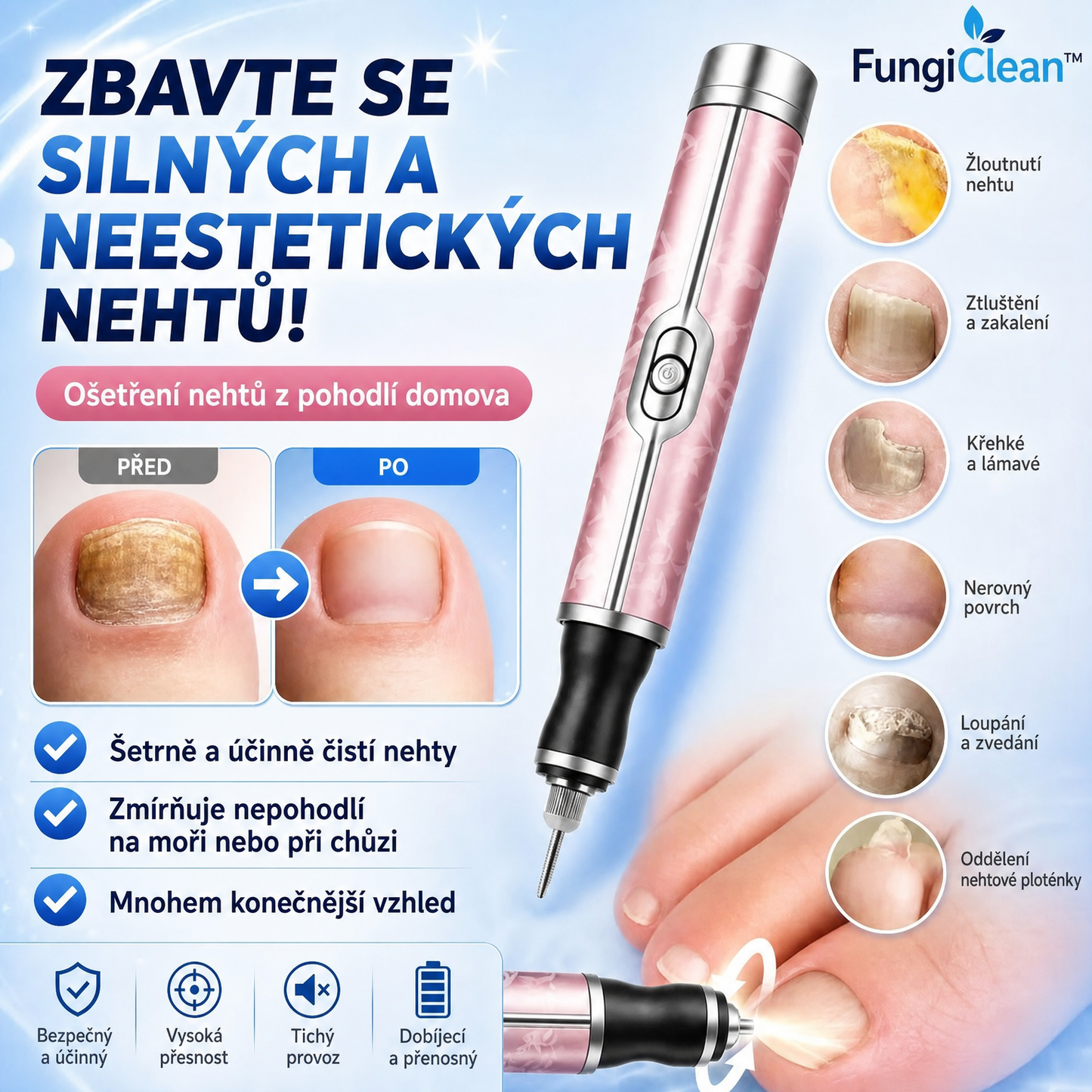 Elektryczne Urządzenie Do Pielęgnacji Paznokci FungiClean™