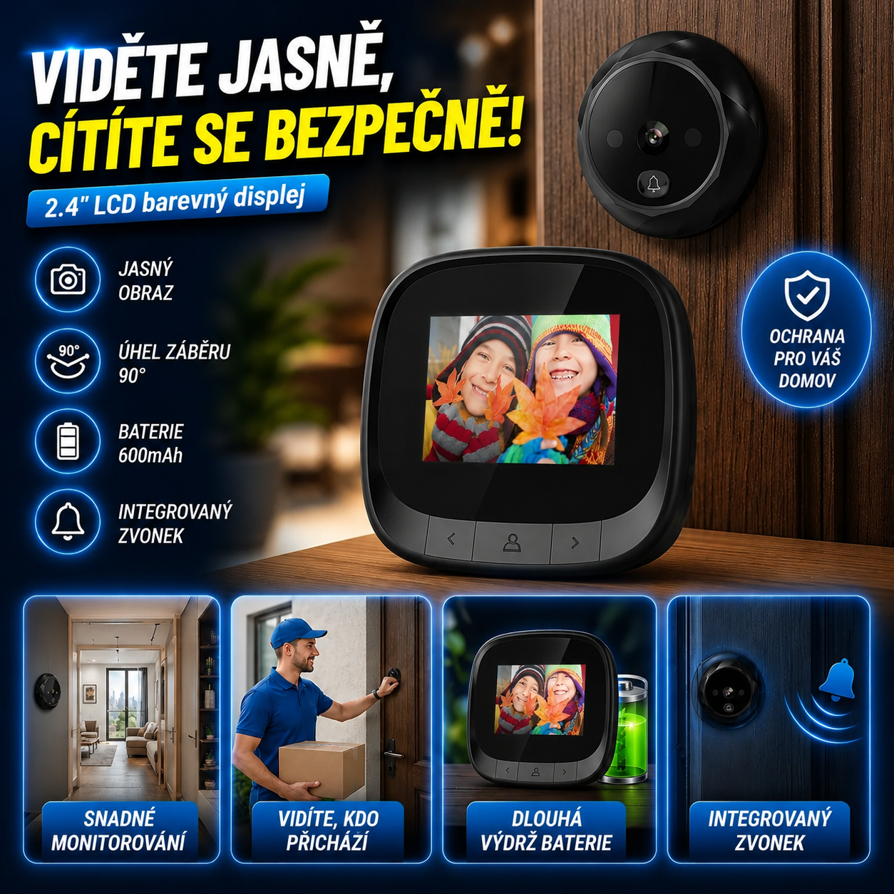 Digitální Dveřní Kukátko DoorVision™