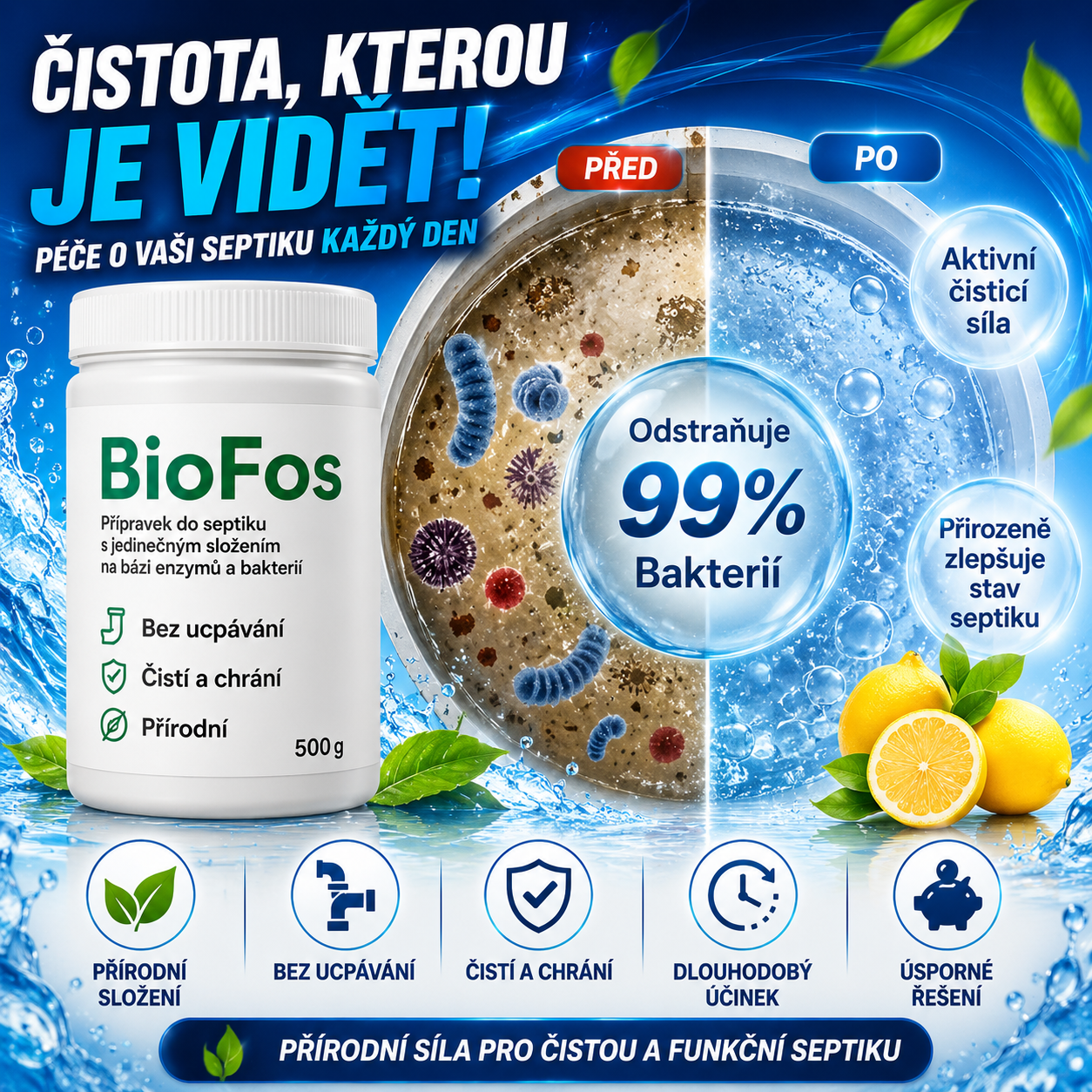 Prášek Do Septiku – BioFos™