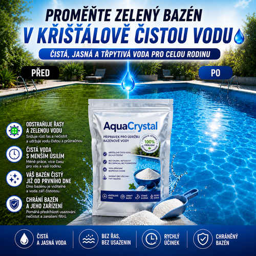 Čistič Bazénové Vody – AquaCrystal™