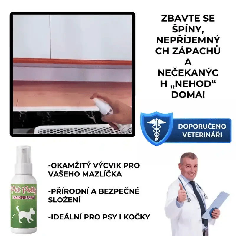 Sprej pro výcvik mazlíčků – KakiSpray™