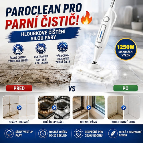 Parní Čistič Pro Celou Domácnost ParoClean Pro™