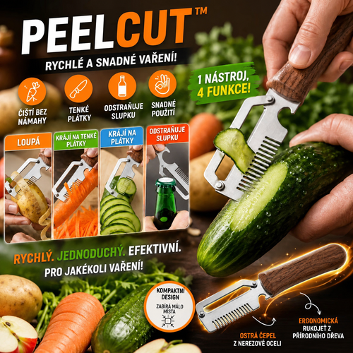 PeelCut™ – Multifunkční Škrabka a Kráječ Zeleniny