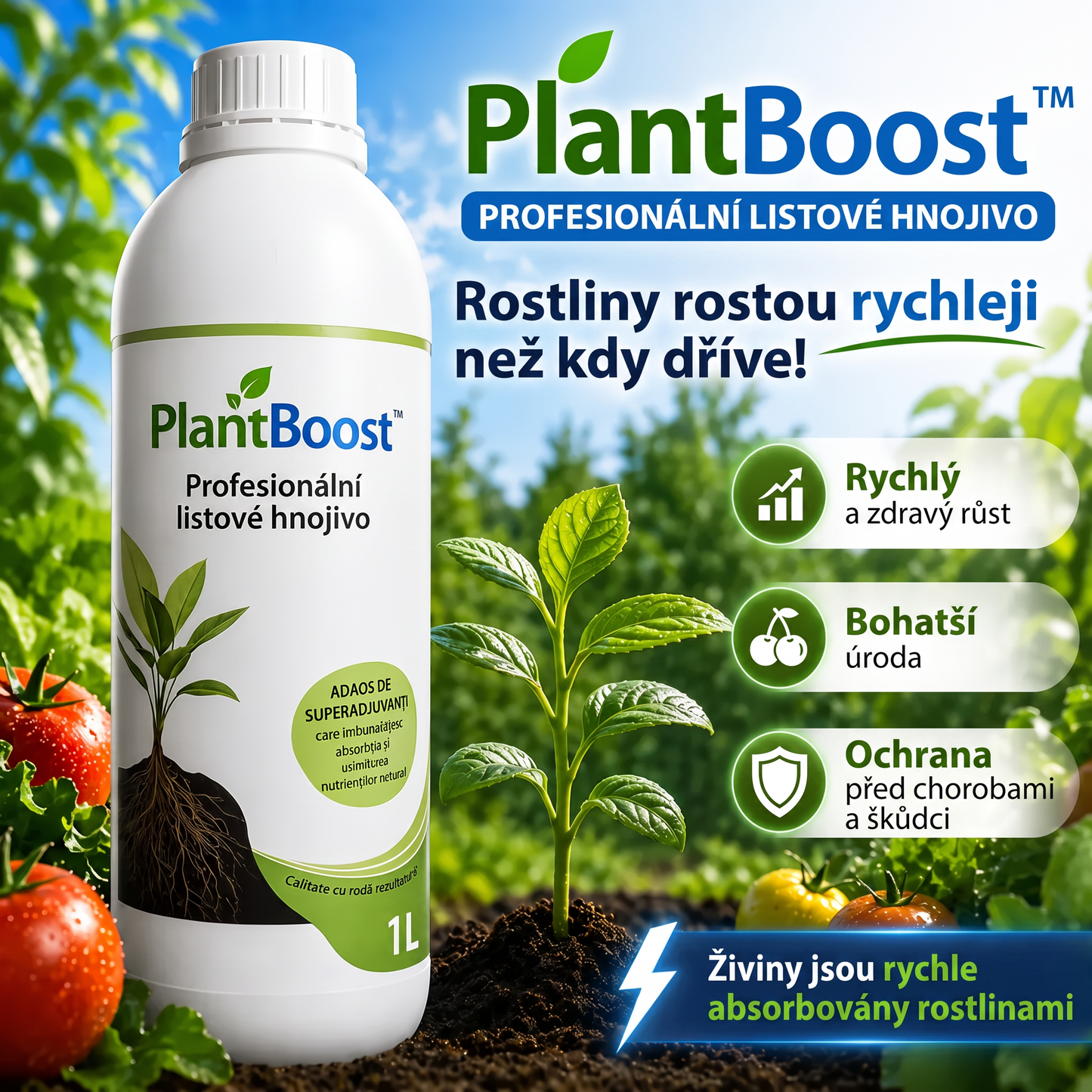 PlantBoost™ – Silnější Rostliny, Bohatší Úroda